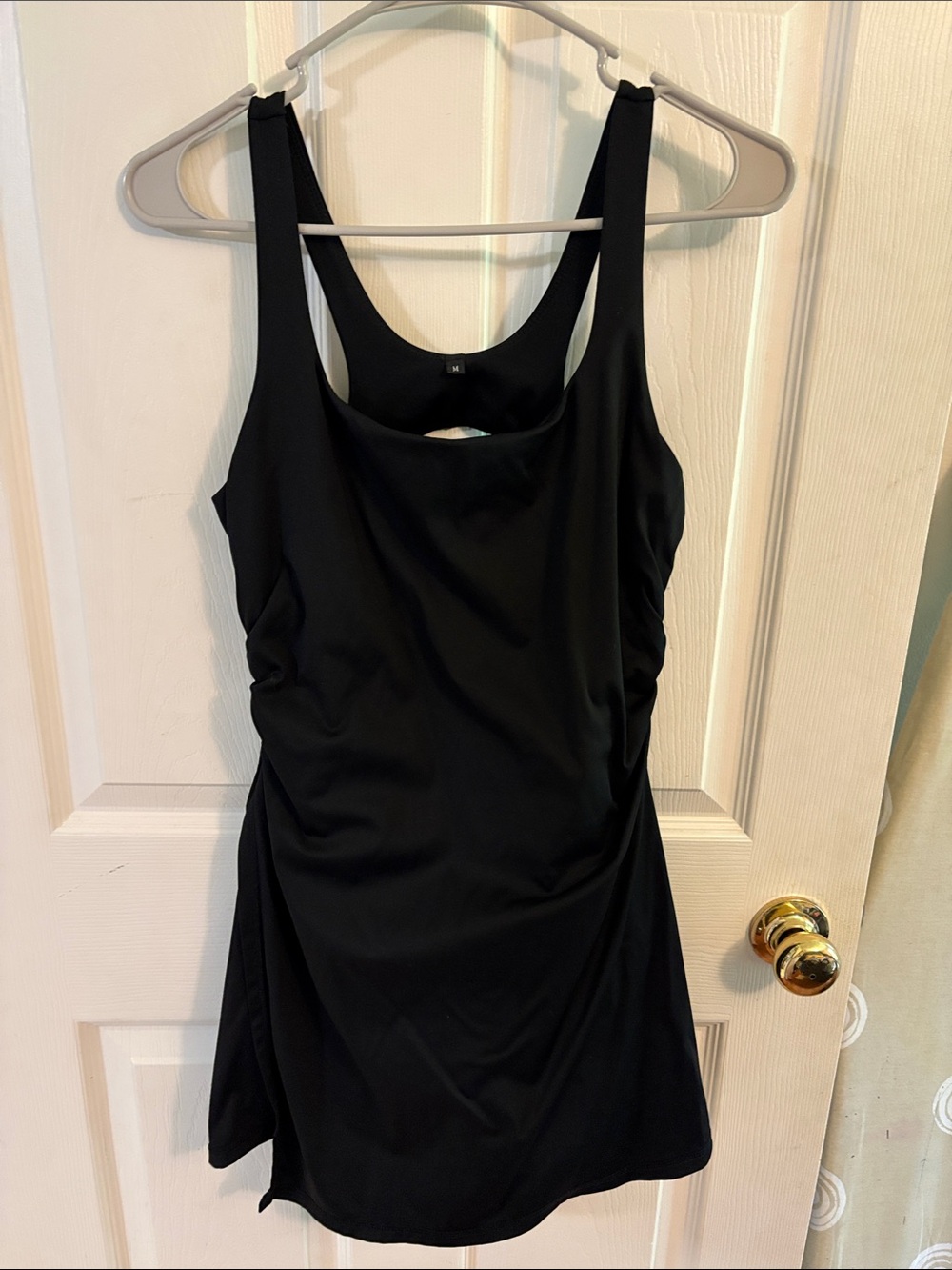 Black Tank athletic dress with built in shorts